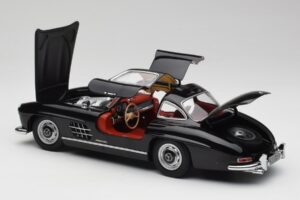 Mercedes 300 SL W198 Čierny Minichamps 1:18 180039004 Kov – obrázok 5 z 8