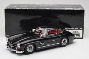 Mercedes 300 SL W198 Čierny Minichamps 1:18 180039004 Kov – obrázok 8 z 8