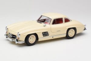 Mercedes 300 SL W198 Krémový S Červeným Interiérom Minichamps 1:18 180039002 Kov