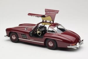 Mercedes 300 SL W198 Gullwing Tmavočervený Minichamps 1:18 110037218 Kov – obrázok 5 z 8