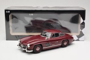 Mercedes 300 SL W198 Gullwing Tmavočervený Minichamps 1:18 110037218 Kov – obrázok 8 z 8