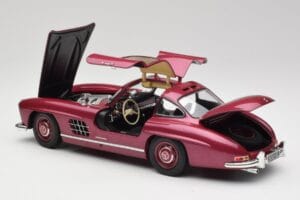 Mercedes 300 SL W198 Ohnivá Červená Minichamps 1:18 180039008 Kov – obrázok 5 z 8