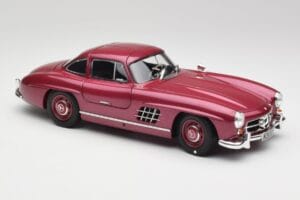 Mercedes 300 SL W198 Ohnivá Červená Minichamps 1:18 180039008 Kov – obrázok 6 z 8