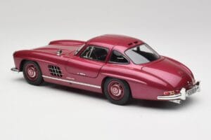 Mercedes 300 SL W198 Ohnivá Červená Minichamps 1:18 180039008 Kov – obrázok 7 z 8