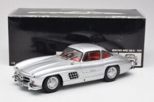 Mercedes 300 SL W198 Gullwing Strieborný Minichamps 1:18 180039000 Kov – obrázok 8 z 8