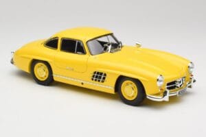 Mercedes 300 SL W198 Svetlo Žltý Minichamps 1:18 180039009 Kov – obrázok 6 z 8