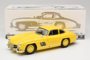 Mercedes 300 SL W198 Svetlo Žltý Minichamps 1:18 180039009 Kov – obrázok 8 z 8