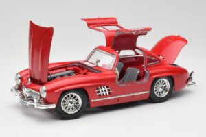 Mercedes 300 SL W198 Red Metallic Bburago 1:18 3013-M1 Kov – obrázok 2 z 8