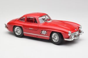Mercedes 300 SL W198 Red Metallic Bburago 1:18 3013-M1 Kov – obrázok 6 z 8