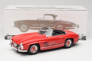 Mercedes 300 SL W198 Roadster Červený S Hardtopom Minichamps 1:18 180039041 Kov – obrázok 8 z 8