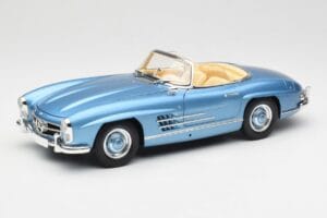 Mercedes 300 SL W198 Roadster Hardtop Light Blue Metallic Minichamps 1:18 180039042 Kov