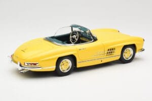 Mercedes 300 SL W198 Roadster Hardtop Signal Yellow Minichamps 1:18 180039044 Kov – obrázok 4 z 9