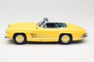 Mercedes 300 SL W198 Roadster Hardtop Signal Yellow Minichamps 1:18 180039044 Kov – obrázok 5 z 9