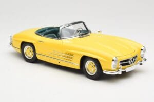 Mercedes 300 SL W198 Roadster Hardtop Signal Yellow Minichamps 1:18 180039044 Kov – obrázok 7 z 9