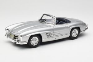 Mercedes 300 SL W198 Roadster Silver Metallic Minichamps 1:18 180039030 Kov