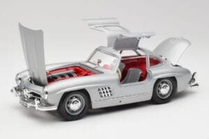 Mercedes 300 SL W198 Gullwing Silver Šedý Bburago 1:18 3513 Kov – obrázok 2 z 8