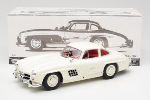 Mercedes 300 SL W198 Biely Minichamps 1:18 180039006 Kov – obrázok 8 z 8