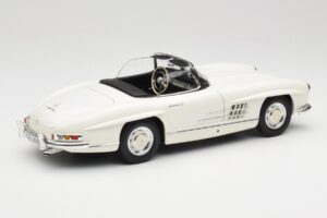 Mercedes 300 SL W198 Roadster Biely So Soft Top Strechou Minichamps 1:18 180039034 Kov – obrázok 4 z 9