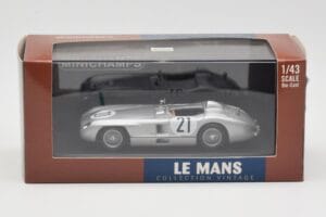 Mercedes 300 SLR #21 K. Kling / A. Simon 24 Hours of Le Mans 1955 Minichamps 1:43 432553021 Kov – obrázok 4 z 4