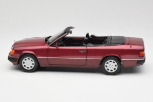 Mercedes 300CE-24 A124 Kabriolet Almandine Červený Metalíza Norev 1:18 B66040616 Kov – obrázok 4 z 8