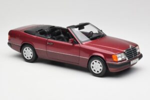 Mercedes 300CE-24 A124 Kabriolet Almandine Červený Metalíza Norev 1:18 B66040616 Kov – obrázok 6 z 8