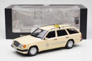 Mercedes 300D S124 T-Model Svetlá Slonová Kosť Taxi Edícia Dealer Norev 1:18 B66040702 Kov