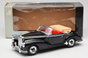 Mercedes 300S W188 Roadster Čierny Welly 1:18 801-3271398 Kov – obrázok 8 z 8