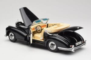 Mercedes 300SC W188 Obsidian Čierny Maisto 1:18 806B Kov – obrázok 5 z 8