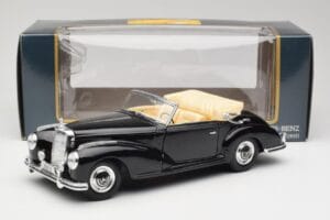 Mercedes 300SC W188 Obsidian Čierny Maisto 1:18 806B Kov – obrázok 8 z 8