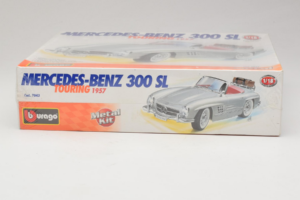 Mercedes 300SL Roadster Strieborný Bburago 1:18 7043 Kov – obrázok 2 z 4