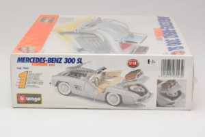 Mercedes 300SL Roadster Strieborný Bburago 1:18 7043 Kov – obrázok 4 z 4