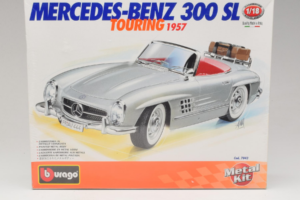 Mercedes 300SL Roadster Strieborný Bburago 1:18 7043 Kov