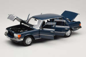 Mercedes 350 SEL W116 Hansa Blue Norev 1:18 183976 Kov – obrázok 2 z 8
