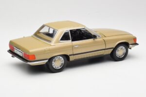 Mercedes 350 SL R107 Zlatý Sun Star 1:18 MB004 Kov – obrázok 3 z 8