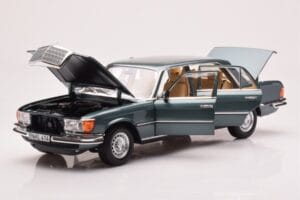 Mercedes 450 SEL 6.9 W116 Petrol Metalická Norev 1:18 183974 Kov – obrázok 2 z 8