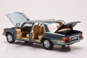 Mercedes 450 SEL 6.9 W116 Petrol Metalická Norev 1:18 183974 Kov – obrázok 5 z 8