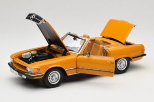 Mercedes 450 SL R107 Cayenne Orange Norev 1:18 183350 Kov – obrázok 2 z 10