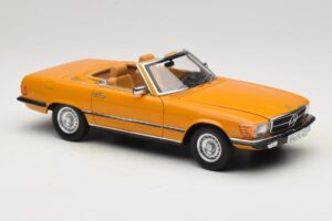 Mercedes 450 SL R107 Cayenne Orange Norev 1:18 183350 Kov – obrázok 8 z 10