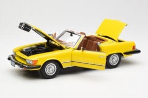 Mercedes 450SL R107 Žltý US Version Norev 1:18 183727 Kov – obrázok 2 z 9
