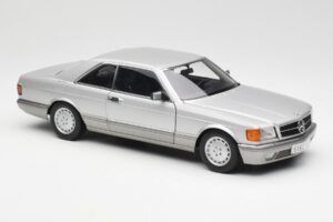 Mercedes 500 SEC C126 Strieborný AUTOart 1:18 76212 Kov – obrázok 6 z 8