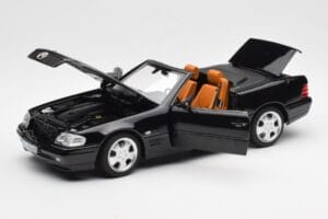 Mercedes SL 500 R129 Čierny Norev 1:18 183750 Kov – obrázok 2 z 10