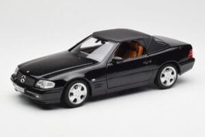 Mercedes SL 500 R129 Čierny Norev 1:18 183750 Kov – obrázok 3 z 10