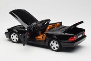 Mercedes SL 500 R129 Čierny Norev 1:18 183750 Kov – obrázok 7 z 10
