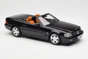 Mercedes SL 500 R129 Čierny Norev 1:18 183750 Kov – obrázok 8 z 10