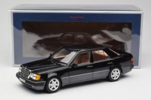 Mercedes 500E W124 Čierny Limitovaná Edícia Norev 1:18 183949 Kov – obrázok 12 z 12