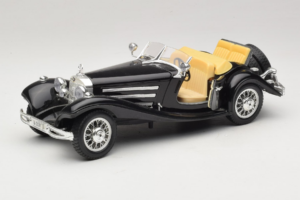 Mercedes 500K Roadster Čierny Bburago 1:18 3020-P2 Kov – obrázok 2 z 8