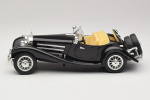 Mercedes 500K Roadster Čierny Bburago 1:18 3020-P2 Kov – obrázok 4 z 8