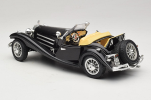 Mercedes 500K Roadster Čierny Bburago 1:18 3020-P2 Kov – obrázok 5 z 8