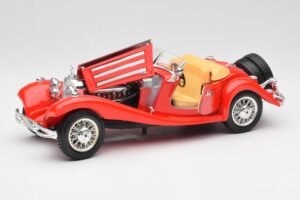 Mercedes 500K Roadster Červený Bburago 1:18 3020 Kov – obrázok 2 z 8