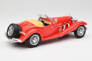 Mercedes 500K Roadster Červený Bburago 1:18 3020 Kov – obrázok 3 z 8